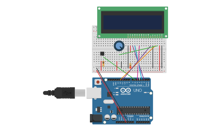 Circuit design Arduino Crystal Ball - Tinkercad