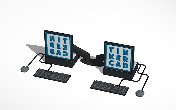 3D design DELL Computer - Tinkercad