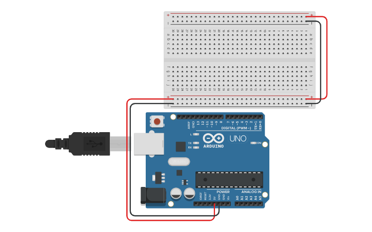 Circuit design Arduino Uno Project template - Tinkercad