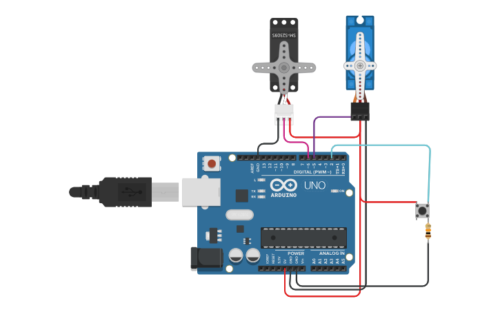 Circuit design MOTOR - Tinkercad