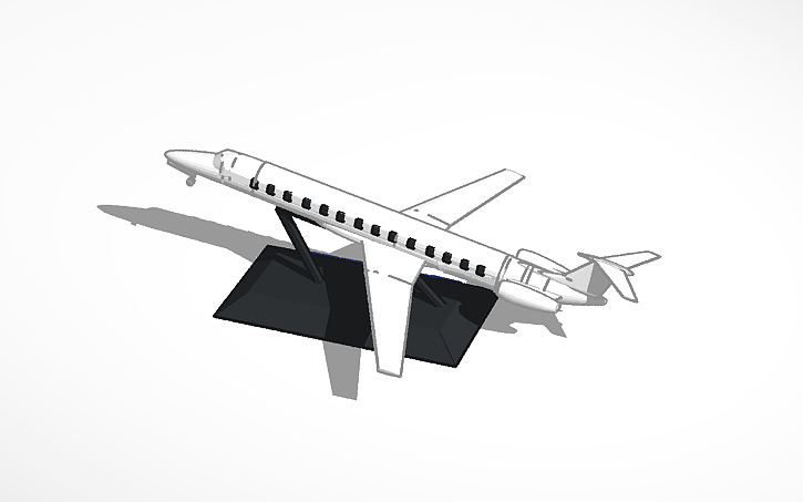 3D design Embraer E145 - Tinkercad