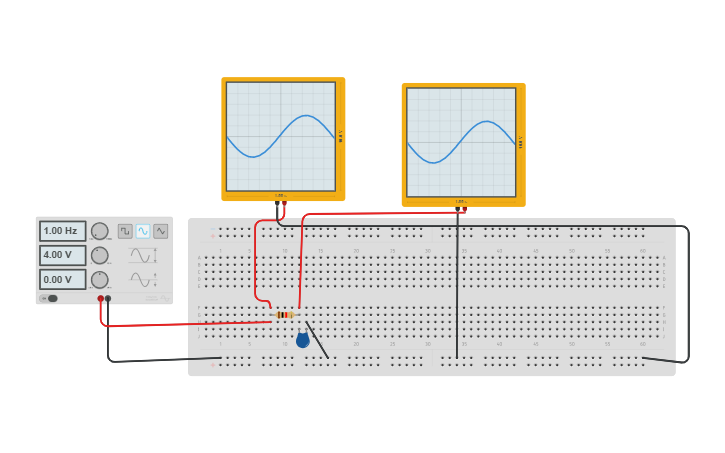 Circuit design LOW PASS FILTER - Tinkercad