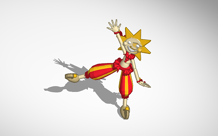 Sundrop Render 3D design Sundrop - Fnaf SB - Tinkercad