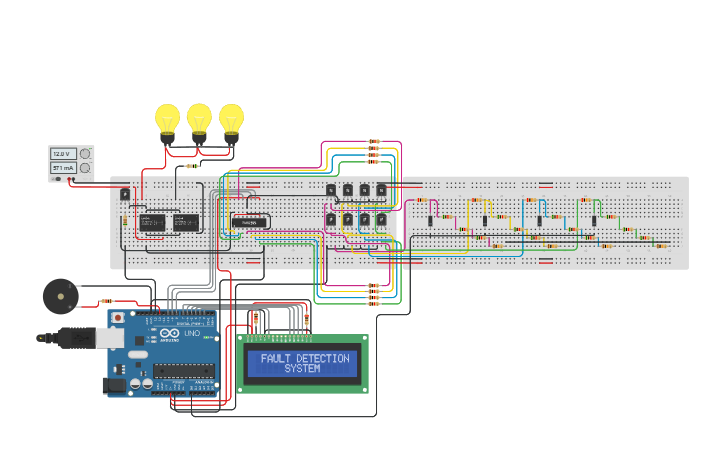 Circuit design ARDUINO BASED POWER SYSTEM TRANSMISSION SIMULATOR ...
