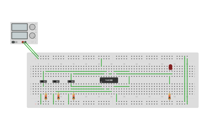 Circuit design K MAP - Tinkercad