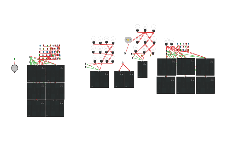 Circuit design Controlling lights with 2 switches - Tinkercad