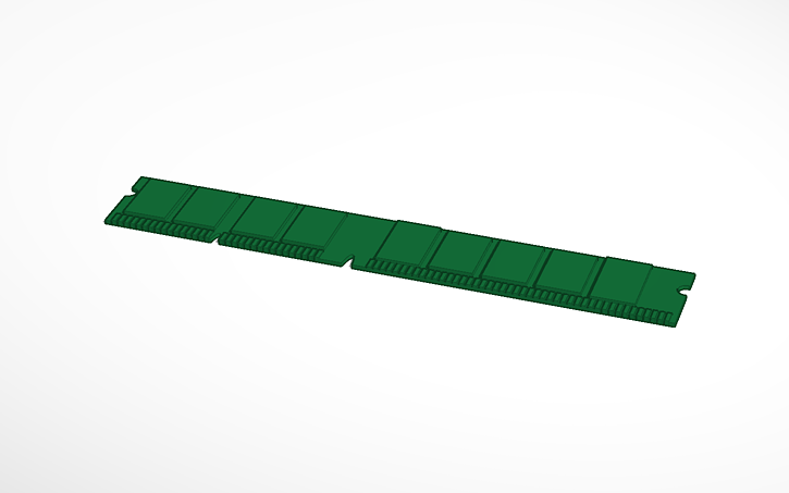 3D design Ram memory - Tinkercad