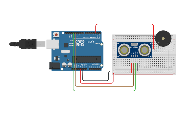 Circuit design BUZZER - Tinkercad