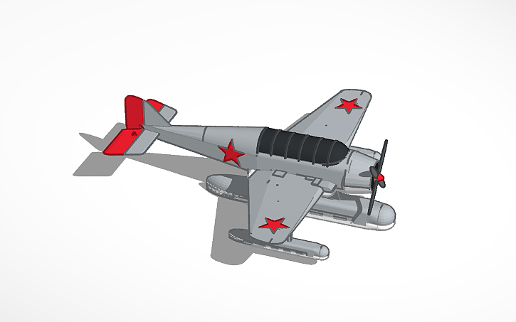 3D design Attempt at Vought OS7U (Soviet Version) - Tinkercad