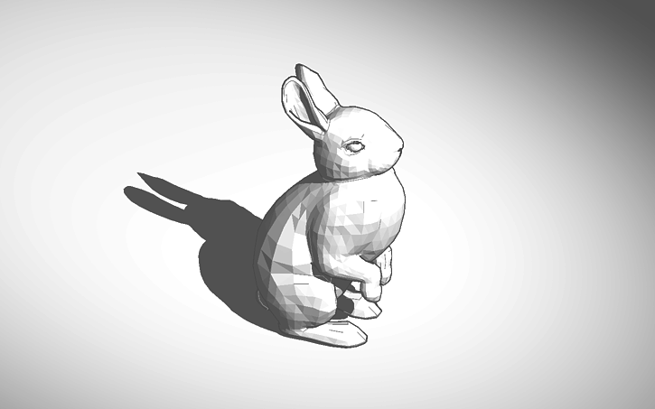 3D design bunny #Animals #bunny - Tinkercad