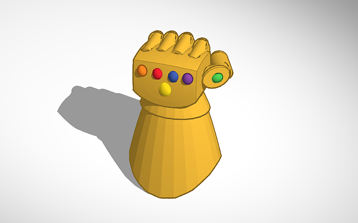 3D design Infinity Gauntlet - Tinkercad