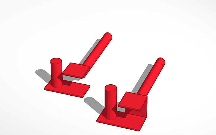 3D design Weight Plate Rack - Tinkercad