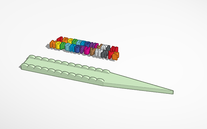 3D design Garden Stakes - label template - Tinkercad