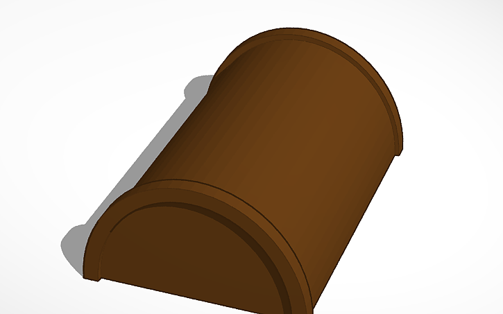 3D design TRUNK TOP WITH HING - Tinkercad