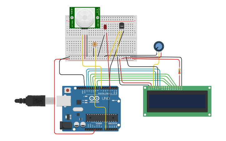 Circuit design Copy of LCD - Tinkercad