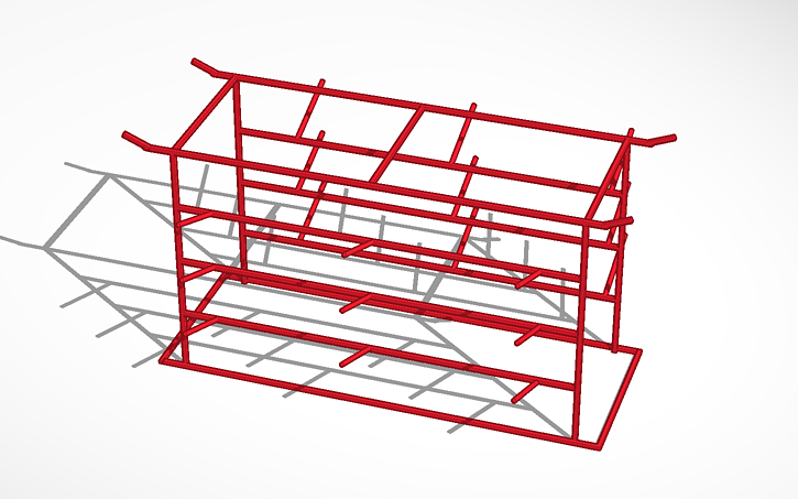 3D design Poly Pipe Rack for Ace Hardware HNH - Tinkercad