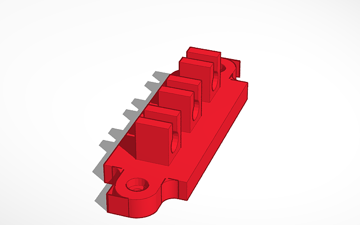 3D design Cable Manager Rack - Tinkercad