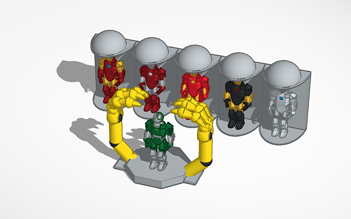 3D design HALL OF ARMOR - Tinkercad