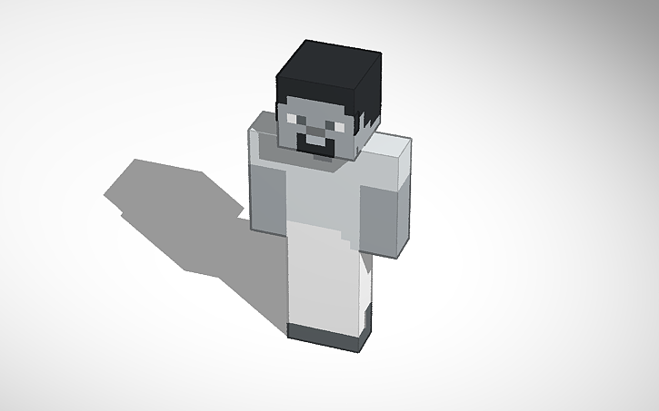 3D design Minecraft Steve Template - Tinkercad
