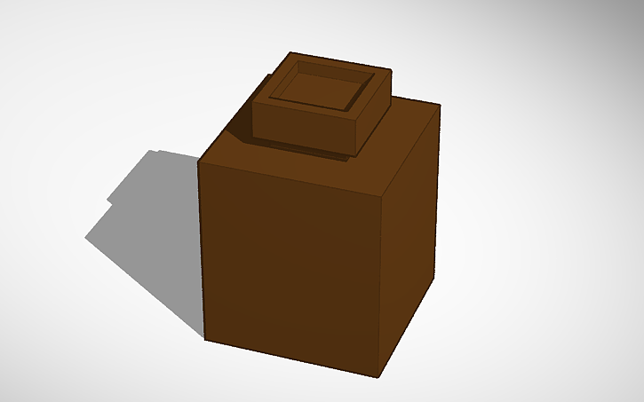 3D design Minecraft Pot - Tinkercad