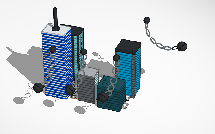 3D design The Doomed City - Tinkercad