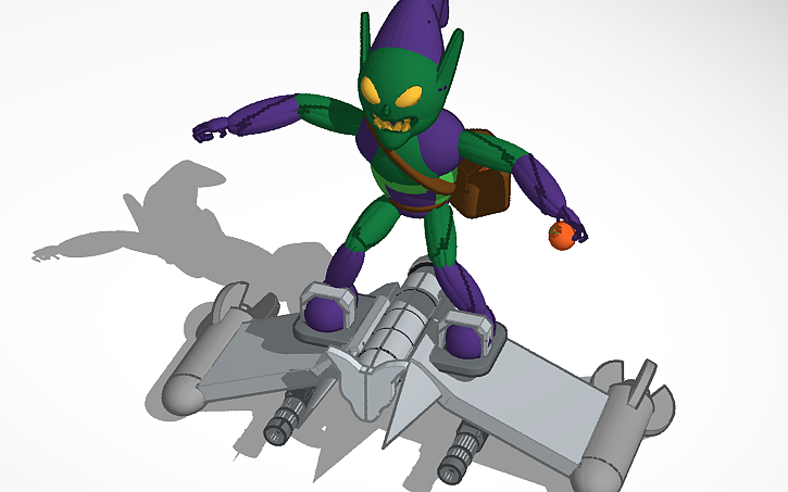 3D design new green goblin design - Tinkercad
