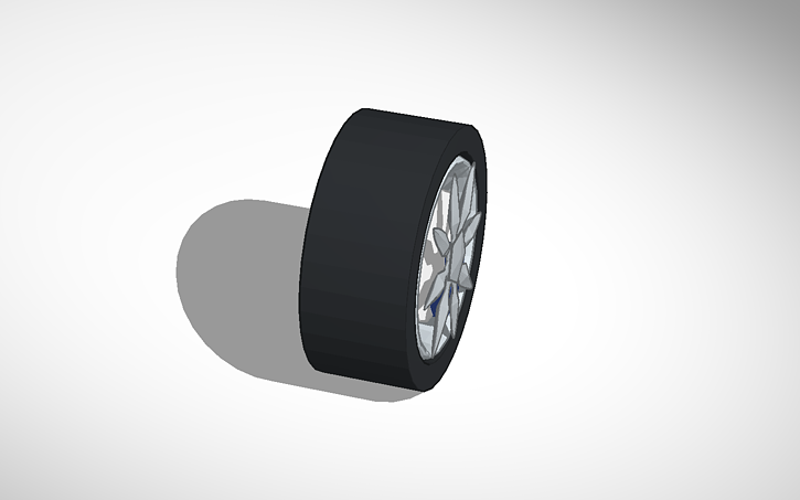 3D design RODA DE CARRO - Tinkercad