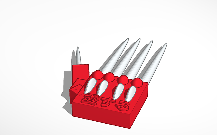 3D design Claws - Tinkercad