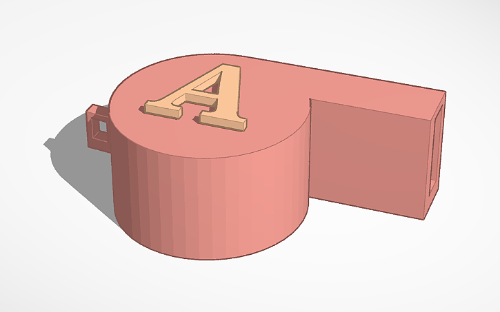 3D design project - whistle - Tinkercad