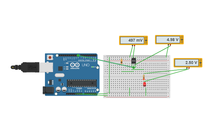 Circuit design Arduino MOSFET Switch - Tinkercad