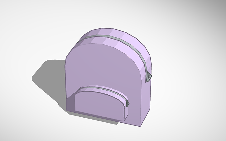 3D design A Normal Backpack - Tinkercad