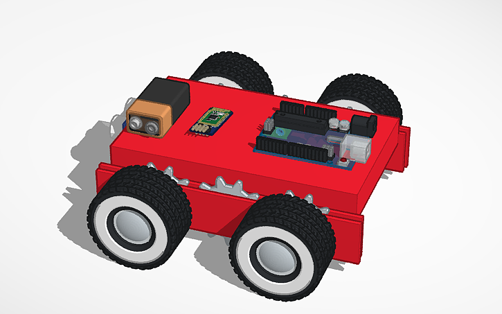 3D design DISEÑO DE AUTO ROBOT 3D TINKERCAD Neftali Cortez - Tinkercad
