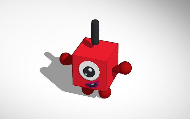 3D design Numberblocks One - Tinkercad
