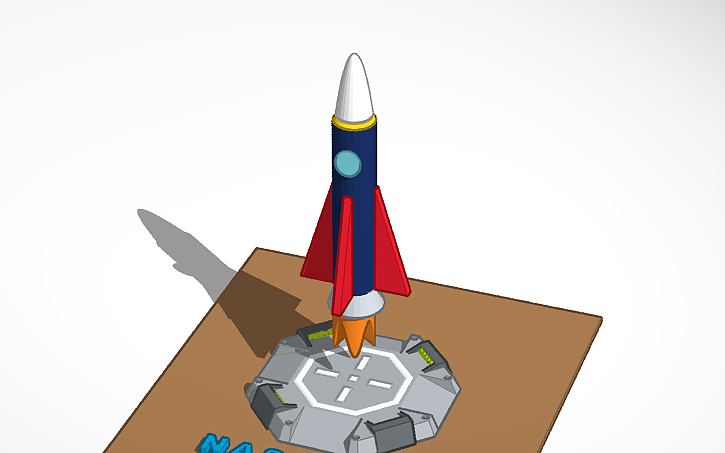 Free 3d Interior Rockets Design 3D design Rocket-A - Tinkercad