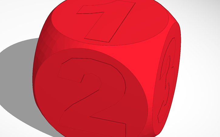 3D design Die for Scratch - Tinkercad