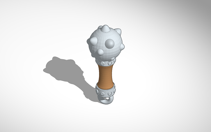 3D design Baby's First Mace (Rattle) - Tinkercad
