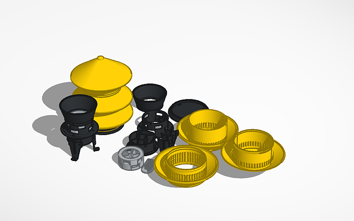 3D design Federal Signal Model 2T Siren (130 Motor Size) - Tinkercad