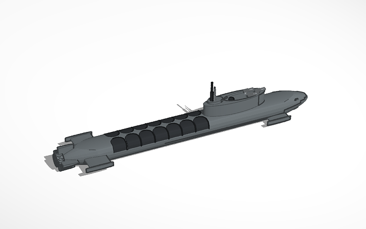 3D design Nuke sub - Tinkercad