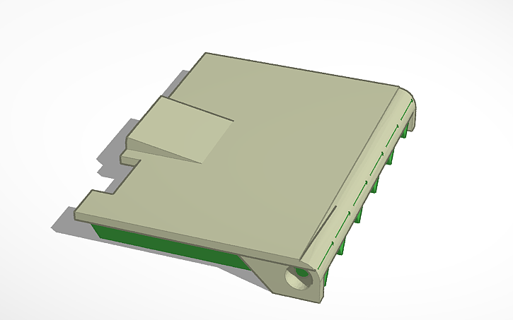 3D design ARDUINO 4 relay case lid - Tinkercad