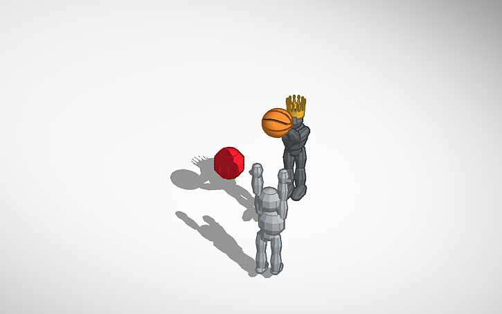 3D design Lebron james poseable character - Tinkercad