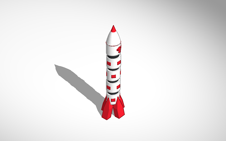 3D design RocketShip - Tinkercad