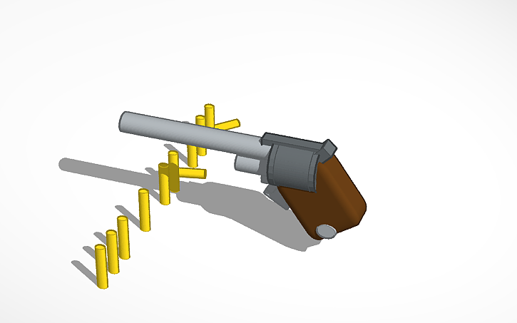 3D design Revolver - Tinkercad
