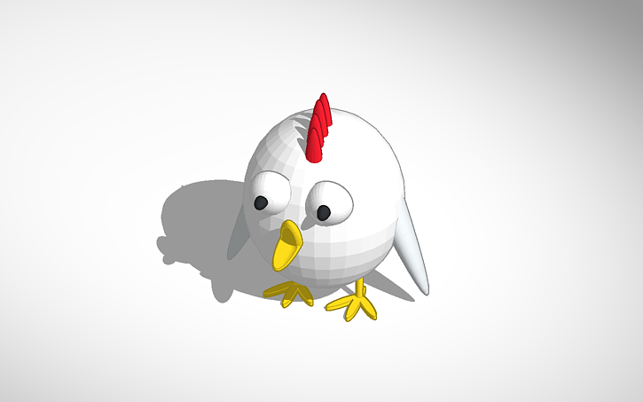 3D design chicken - Tinkercad