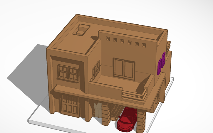 3D design Modern House - Tinkercad