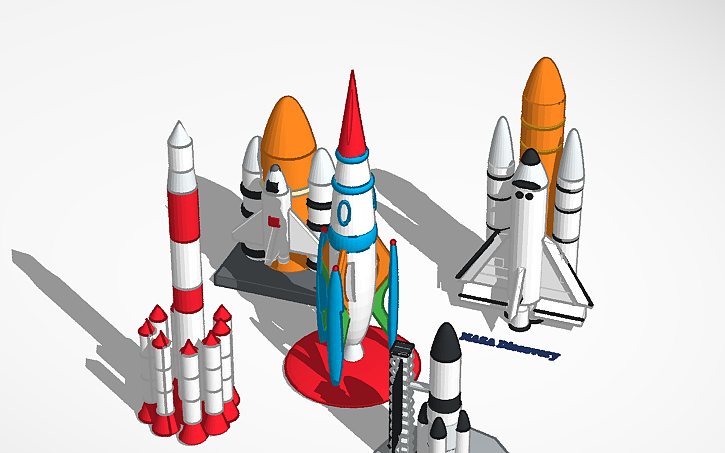 Free 3d Interior Rockets Design 3D design Rockets - Tinkercad