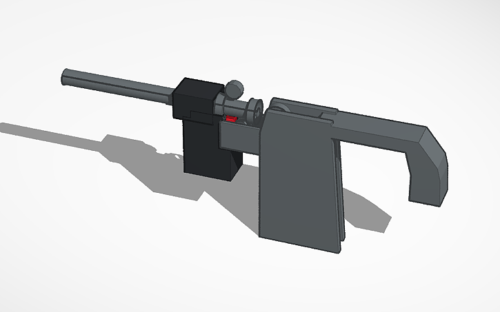 3D design working gun - Tinkercad