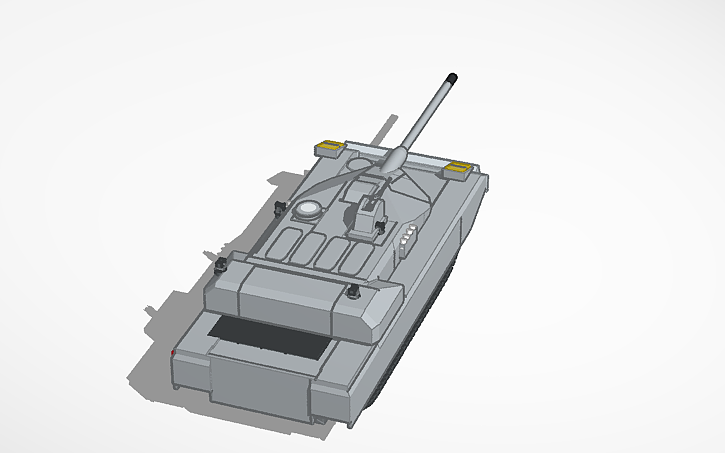 3D design Tank - Tinkercad