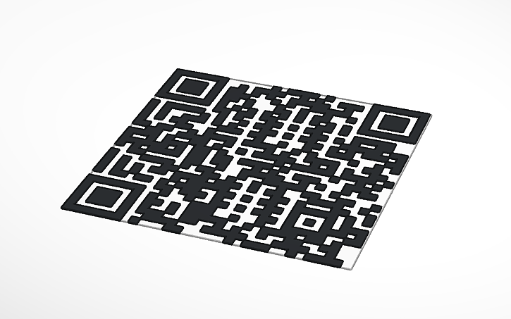 3D design qr code - Tinkercad