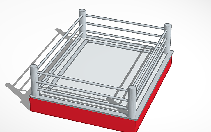 3D design Boxing Ring - Tinkercad