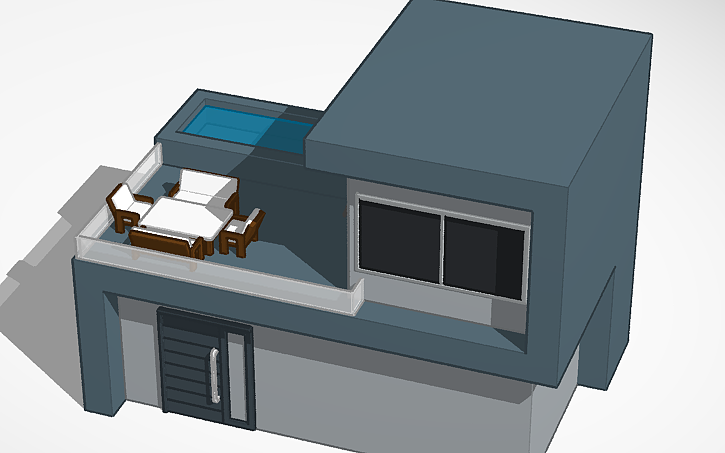 3D design Modern House - Tinkercad